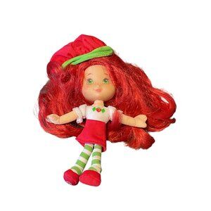 Vintage Strawberry Shortcake Doll By Hasbro With Red Hair & Hat